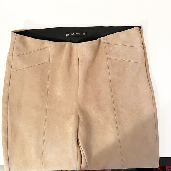 Zara Faux Suede Leggings-Size-XXL - Picture 4 of 7